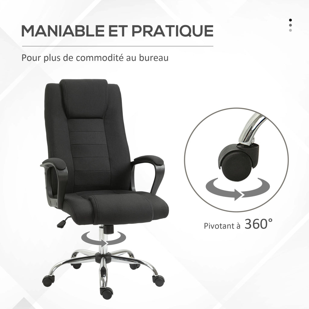 Sedia da ufficio ergonomica girevole ¨C Minimal ¨C nera