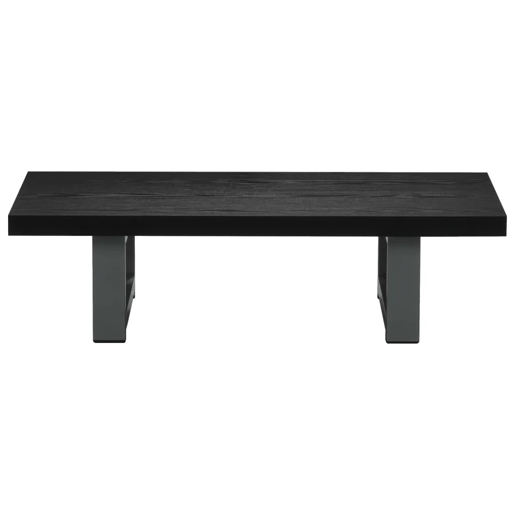 Set Mobili da Bagno 2 pz Ceramica Nero 279336