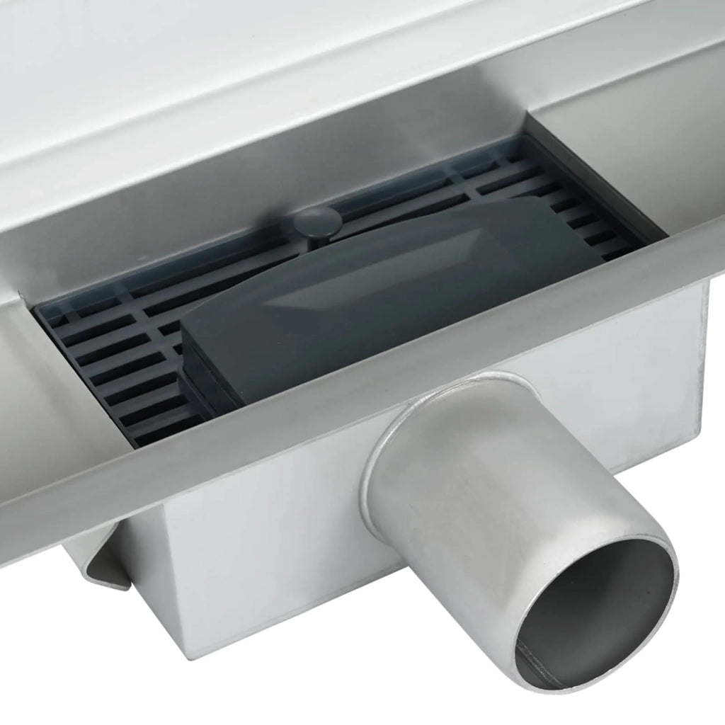 Scarico Doccia da Parete Argento 60 cm Acciaio Inox 304 42015992