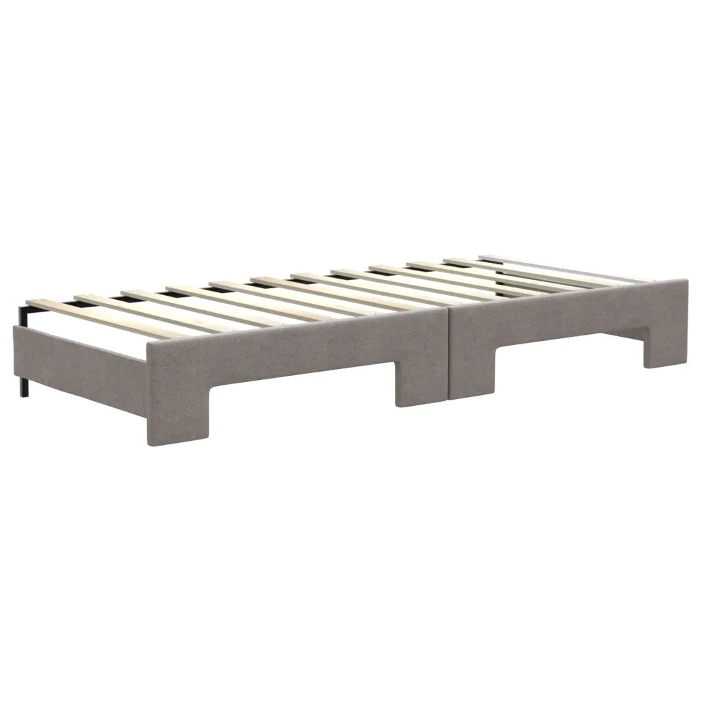 Divano letto | Sof¨¤ letto | Letto singolo Estraibile Tortora 80x200 cm Tessuto
