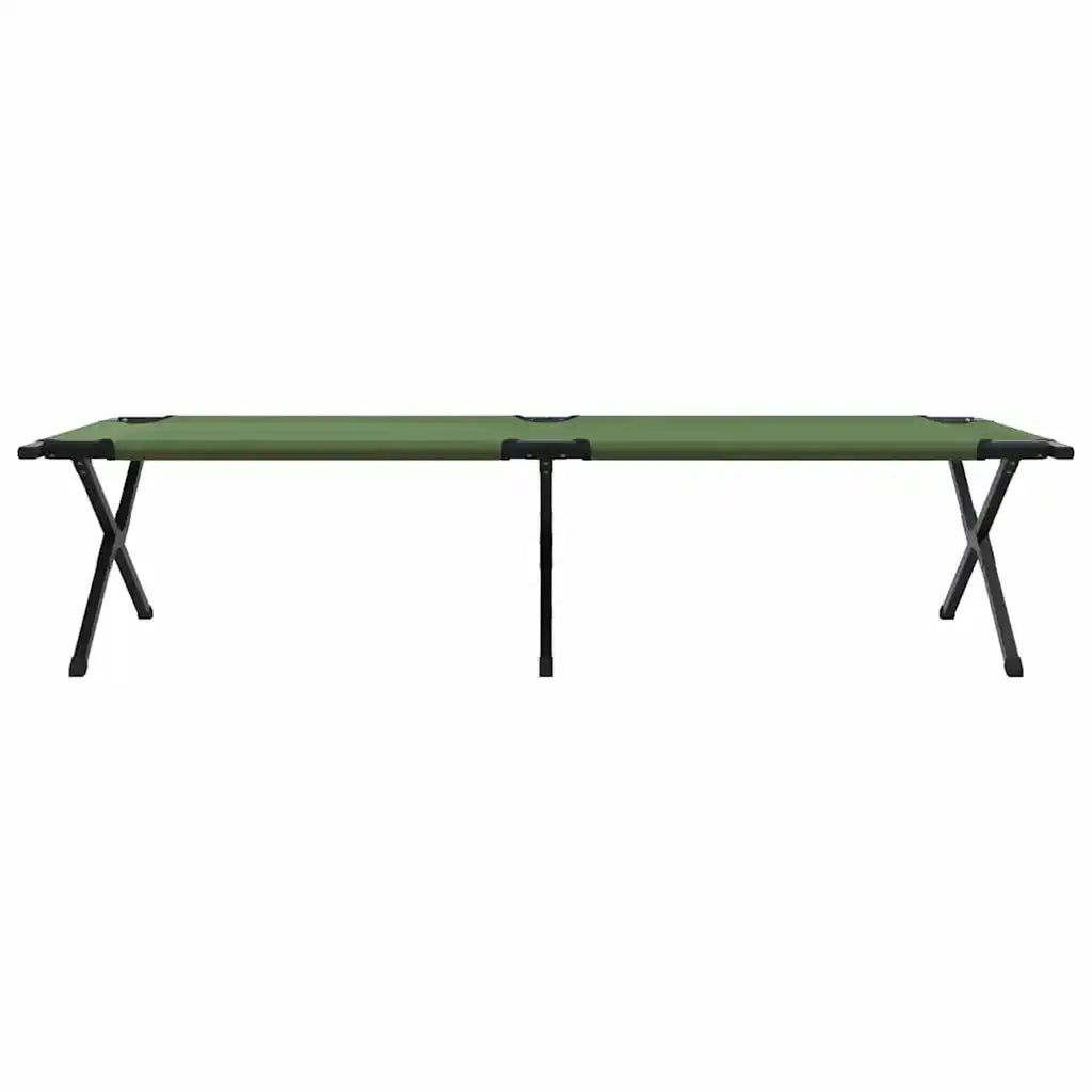 Letto da campeggio pieghevole Verde 210 x 80 x 46 cm 42003190