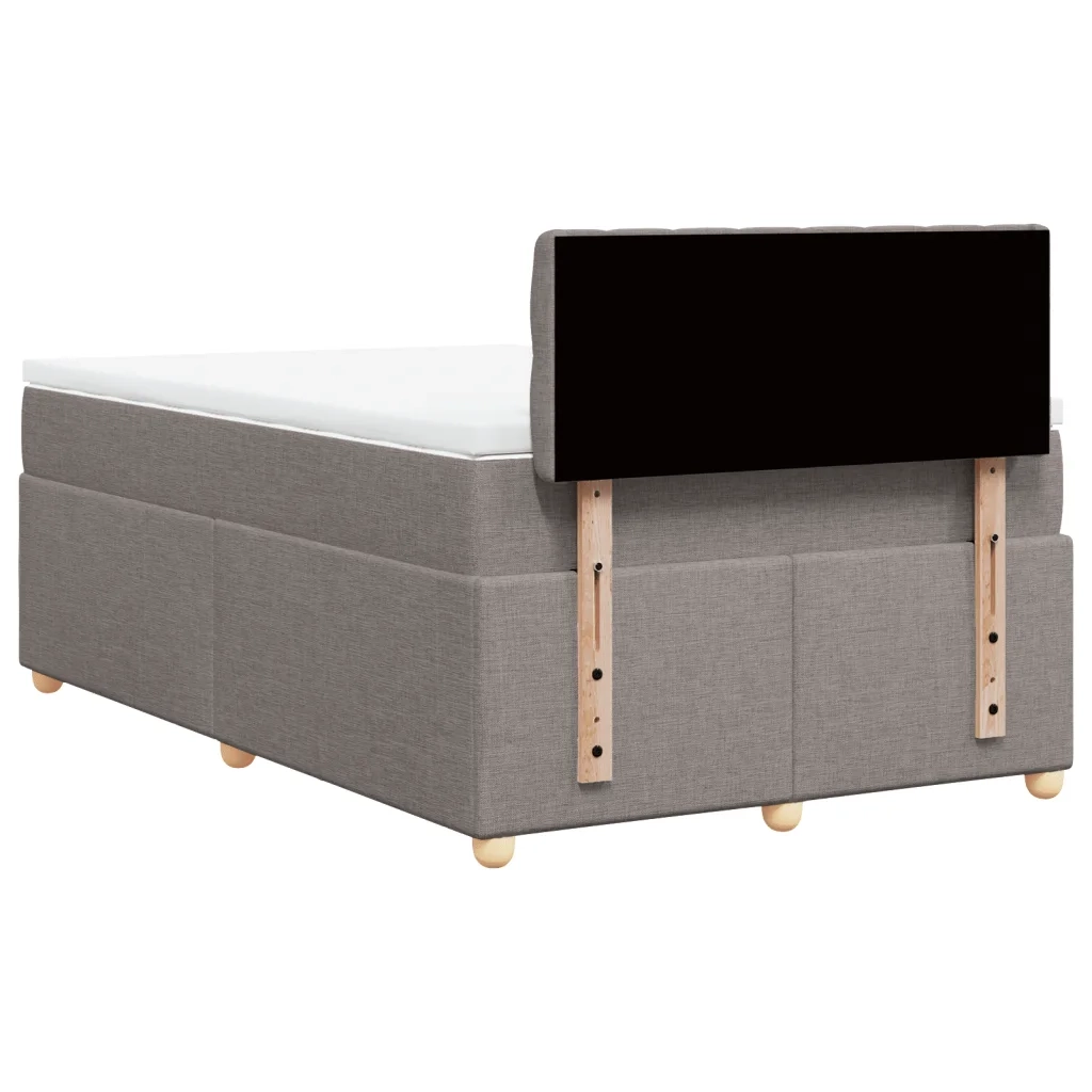 Giroletto a Molle con Materasso Tortora 120x200 cm in Tessuto 3288958