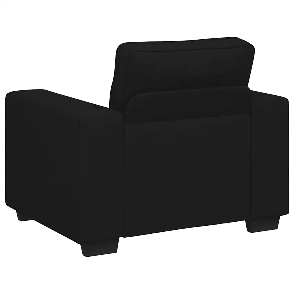 Poltrona Nera 100x77x82 cm in Tessuto 4105148