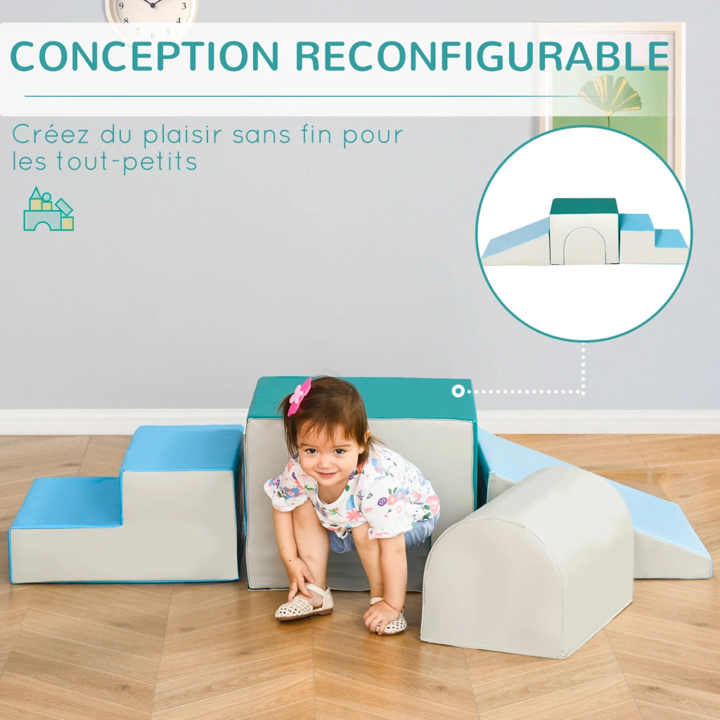 Set moduli motricit¨¤ 4 pezzi ¨C Xylo ¨C schiuma EPE multicolore per bambini