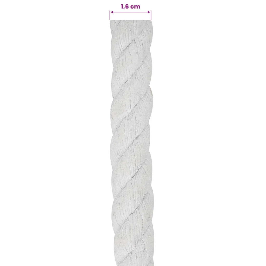 Corda Bianco 1,6 x 1,6 x 5000 cm Cotone 42011871