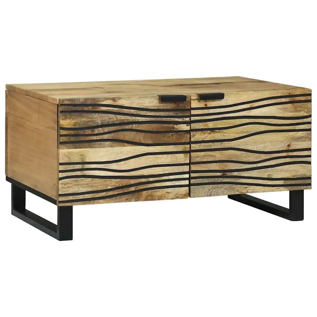 Tavolino da salotto Marrone e Nero 80 x 50 x 40 cm 4017941
