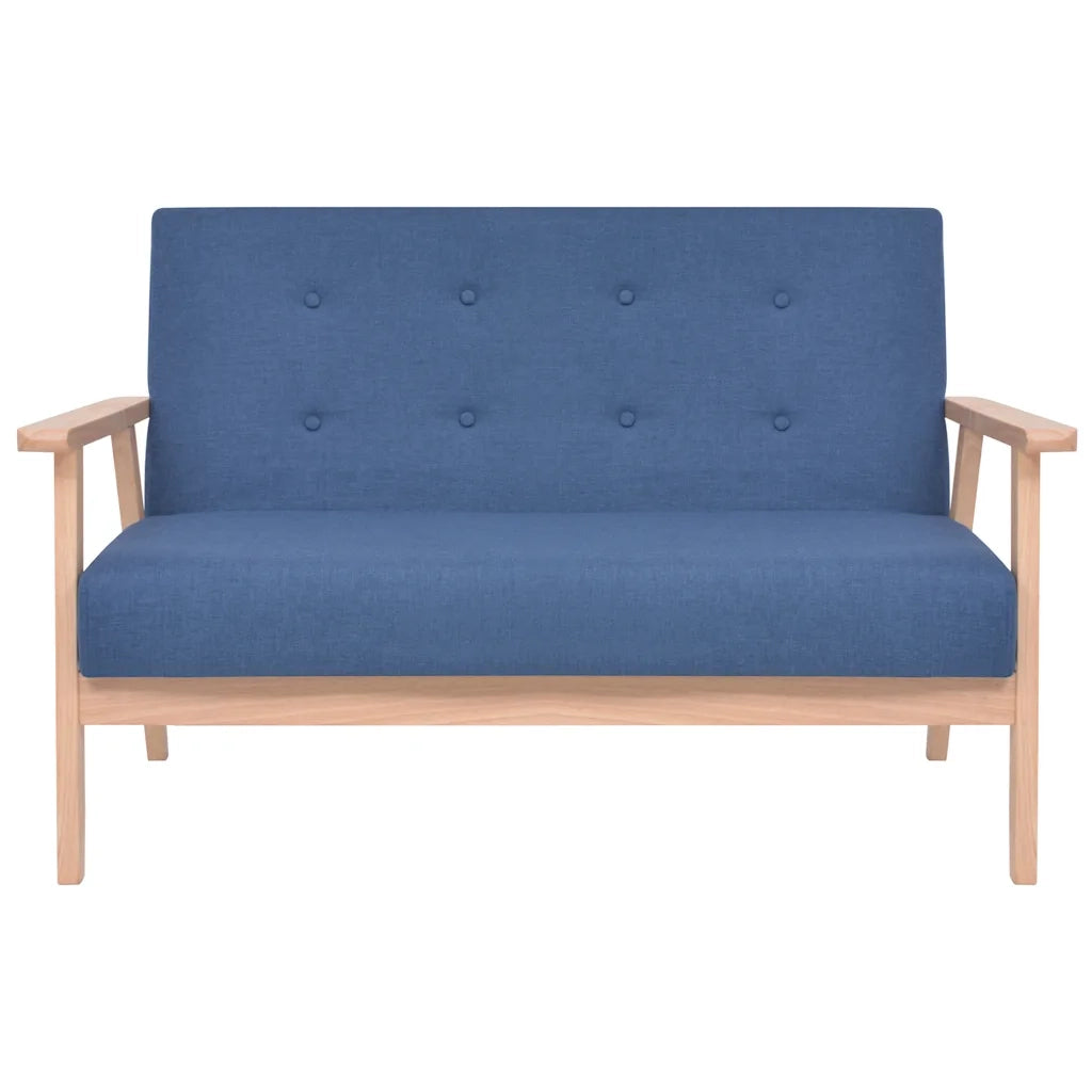 Set di Divani 2 pz in Tessuto Blu 274912