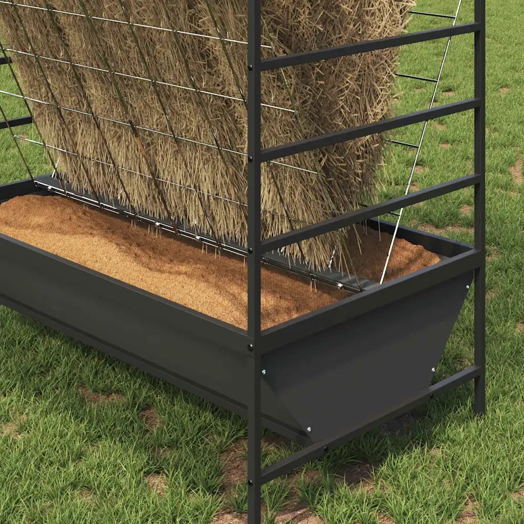 Mangiatore per Bestiame Nero 100 x 60 x 90 cm 874657