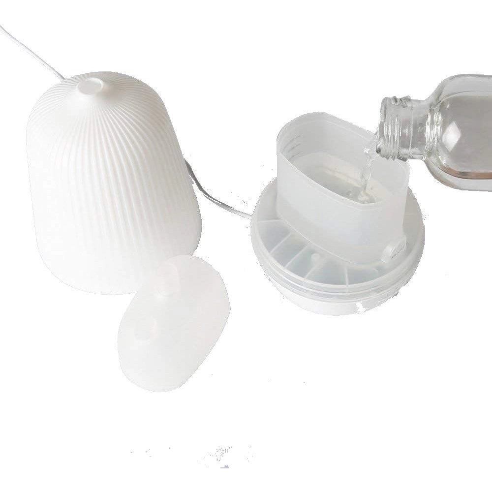 Trade Shop - Umidificatore Usb Lampada Bianco Calda A750 100ml Aromaterapia -