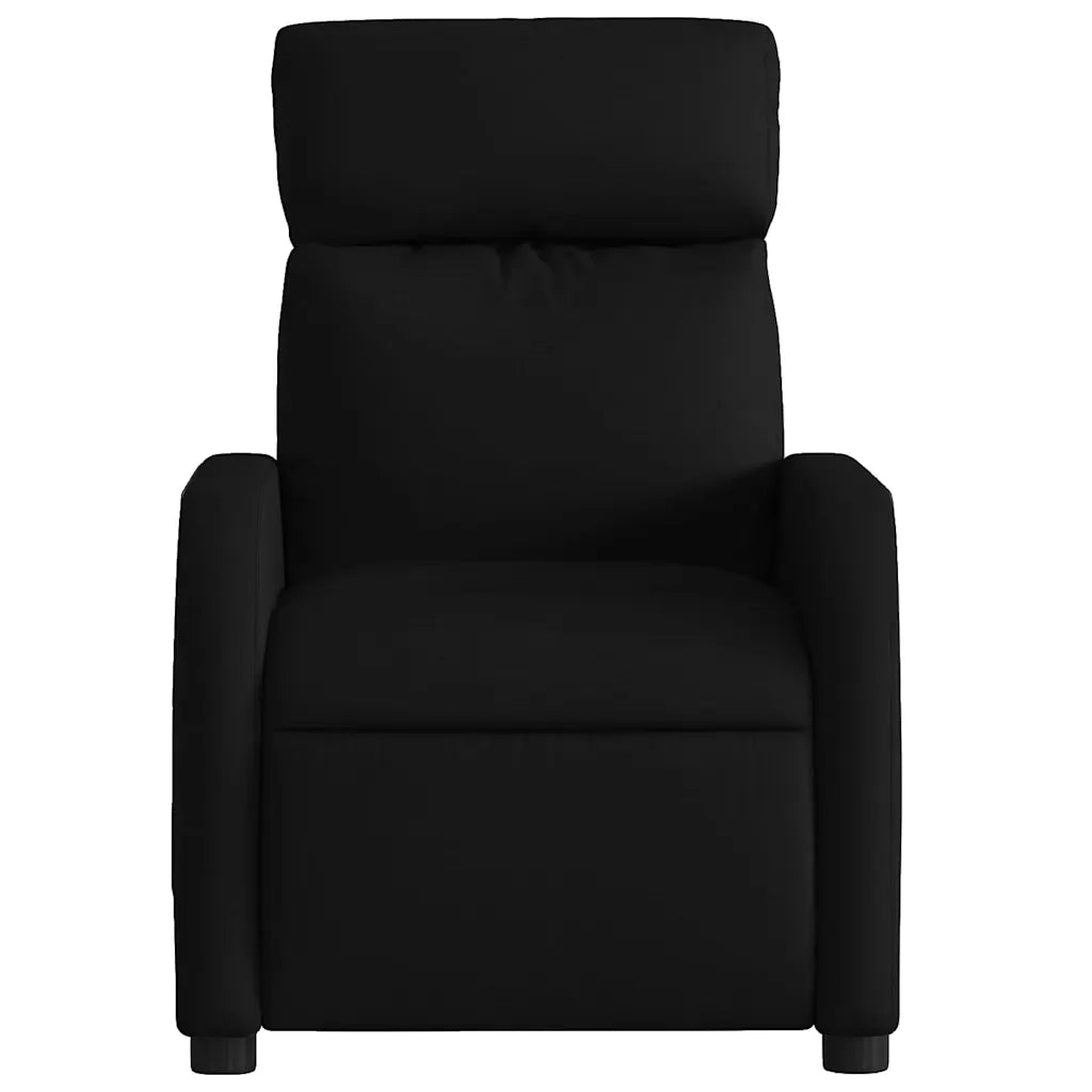 Poltrona Reclinabile in Tessuto Nero 374167