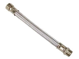 FLESSIBILE INOX M3/8 - F3/8- - M 3/8 F 3/8 cm.30 - 10 pezzi AGLAIA