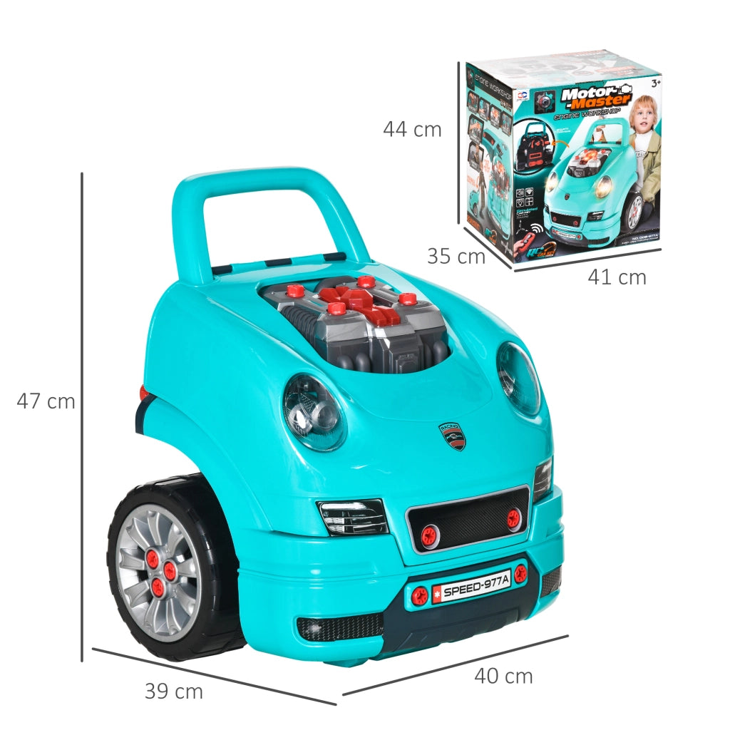 Camion Giocattolo per Bambini ¨C Minimal ¨C Nero e Azzurro, ABS e PP, 40x39x47 cm