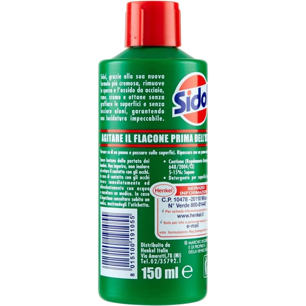Sidol Lucidante per Metalli 150 ml ? Pulitore e Brillantante di Henkel