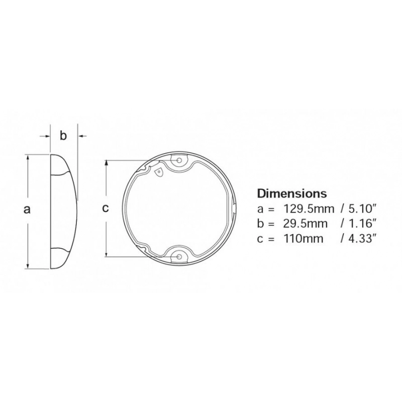 EUROLED 150 ACCIAIO LUCE CALDA/ROS