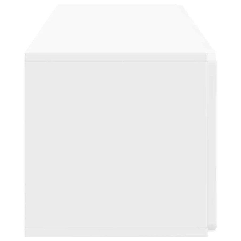 Mobile Porta TV da Muro-Credenza per TV sospesa Bianco Lucido 78,5 x 31 x 30 cm 236707