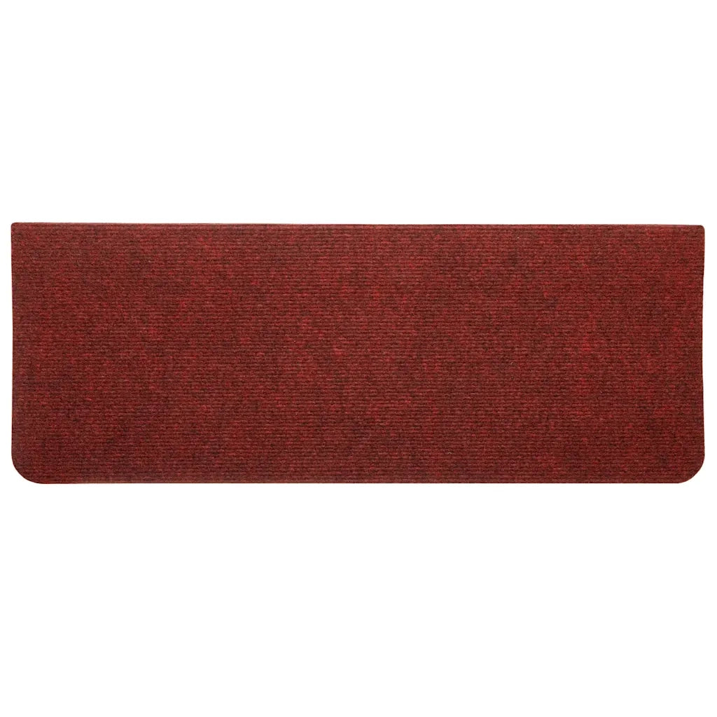 Tappetini Autoadesivi per Scale 15 pz | Gradini per Scale 65x24,5x3,5 cm Rosso
