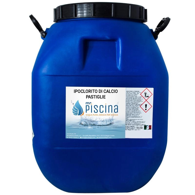 Ipoclorito Di Calcio Pastiglie 200 Gr Confezione Da 40 Kg