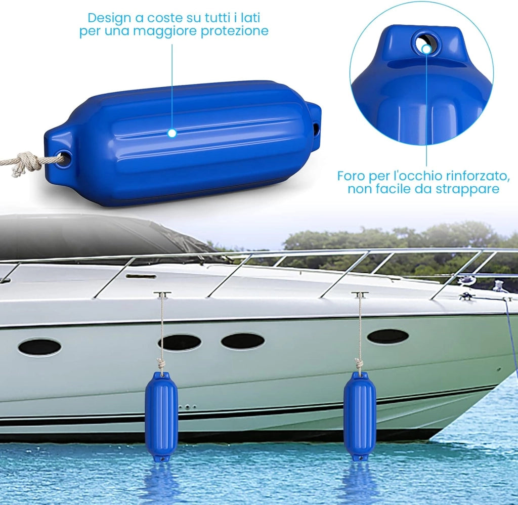 4 x Parabordi per Barca, Parabordi per Imbarcazioni, Gommonni, Boat Fender