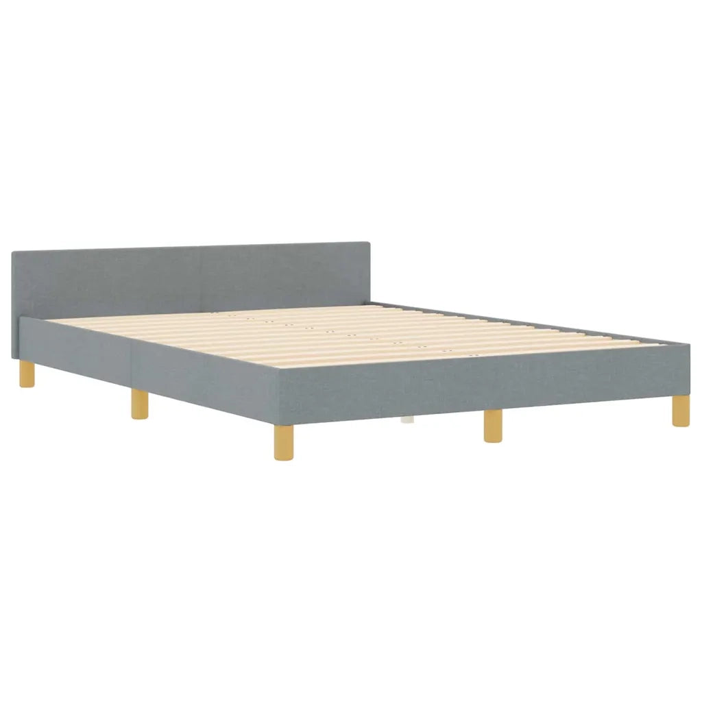 Struttura del letto-Giroletto Grigio chiaro 140 x 200 cm Tessuto 294895