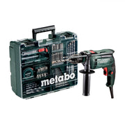 Trapano a percussione sbe 650 set metabo 650w con valigetta attrezzi