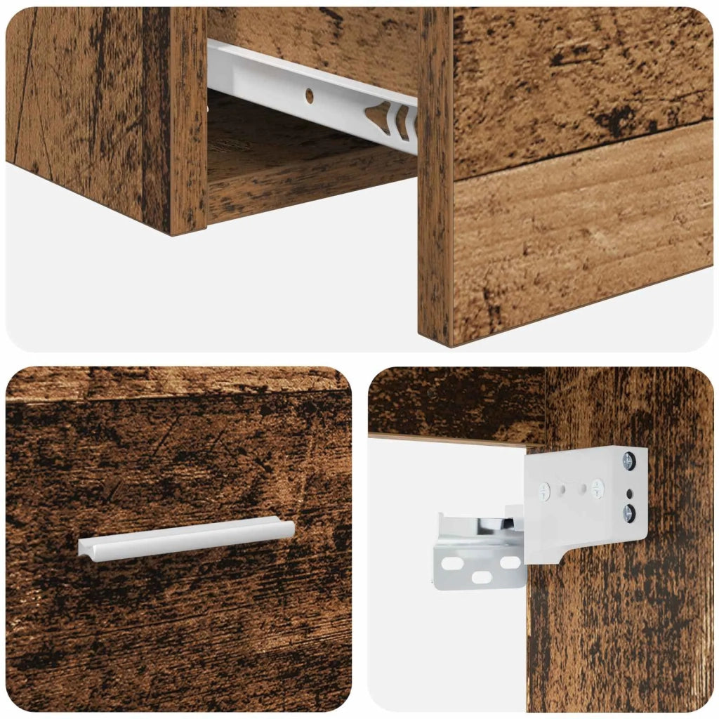 Set di mobili per il bagno Legno antico Legno ingegnerizzato 3404396
