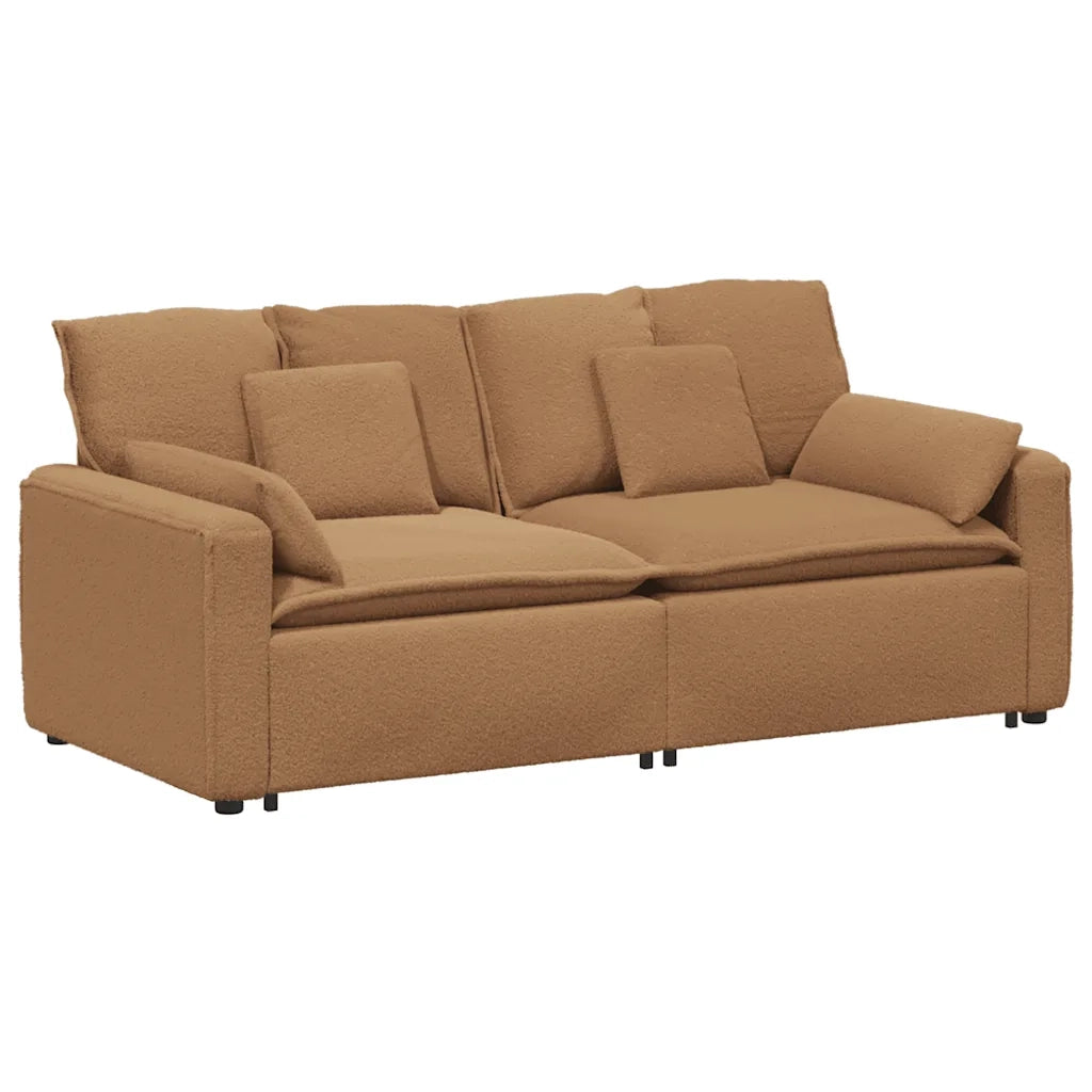 vidaXL Divano Modulare con Cuscini Beige