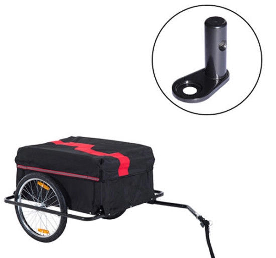 Gancio di traino per rimorchio bici con perno di sicurezza ¨C Xylo ¨C Nero