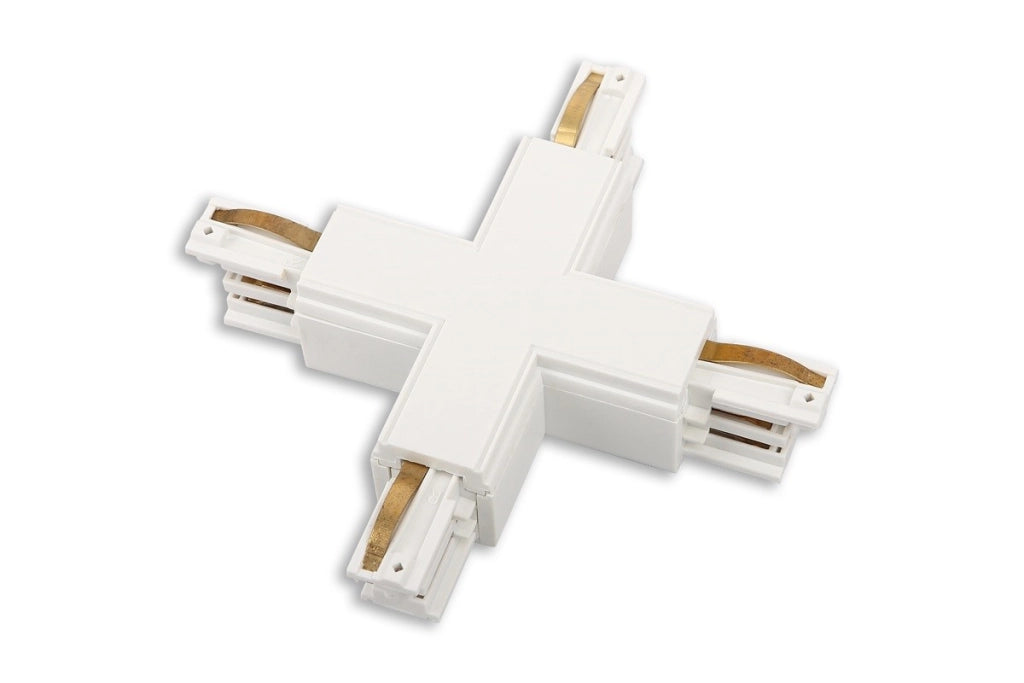 Connettore X per binario trifase bianco Maxlight in alluminio