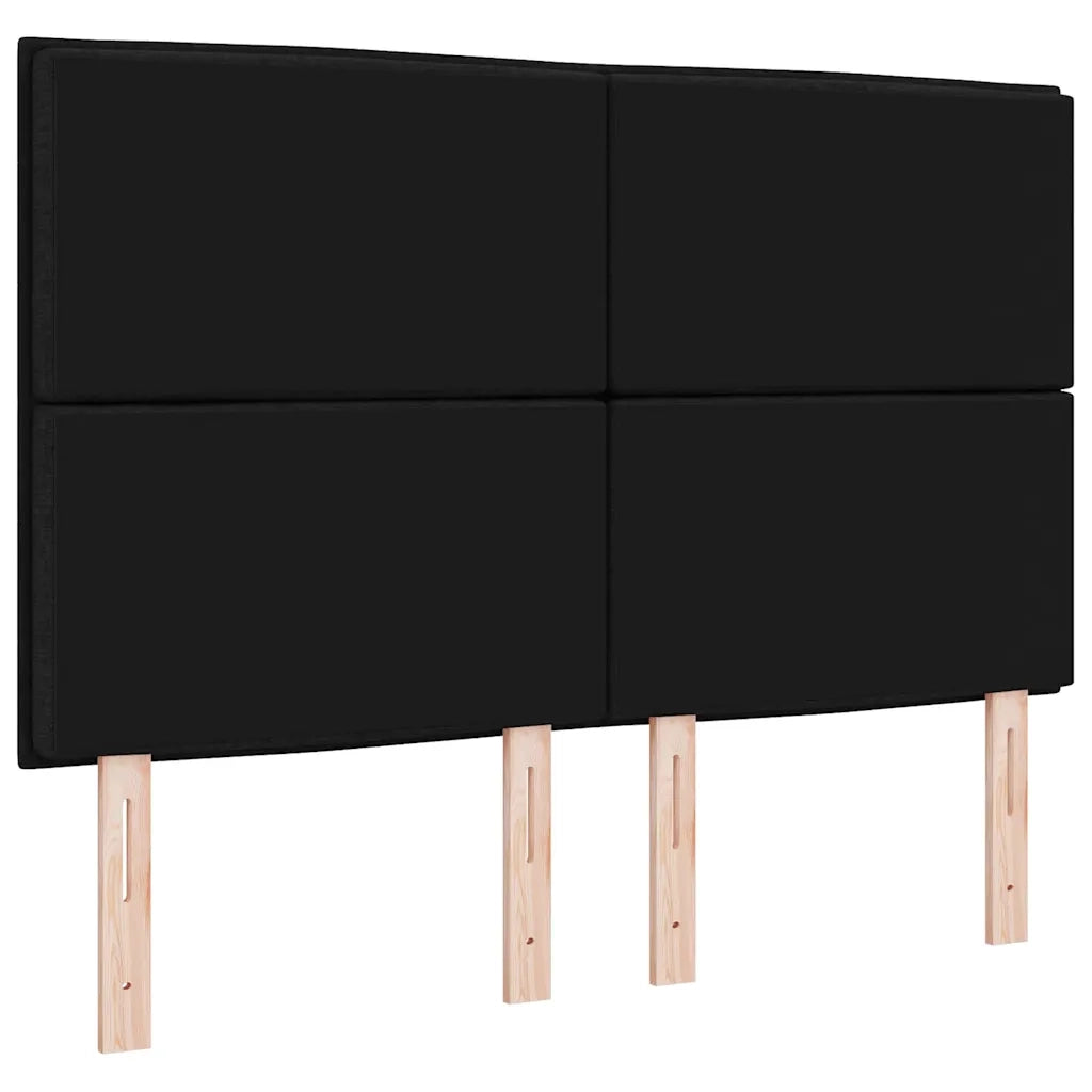 Testiera LED con strisce LED con testiera Nero 160 cm Tessuto 3338295