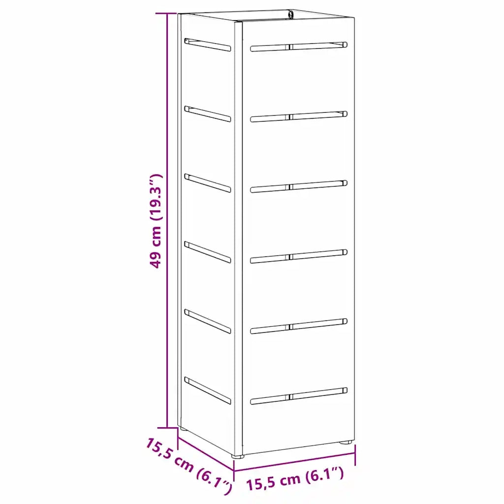 Supporto per Ombrellone Nero 15,5 x 15,5 x 49 cm Metallo CFW5271125