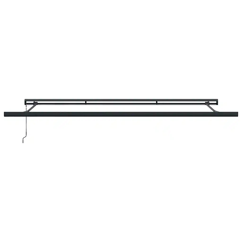 Tenda Retrattile Antracite e Bianca 4x3 m Tessuto e Alluminio
