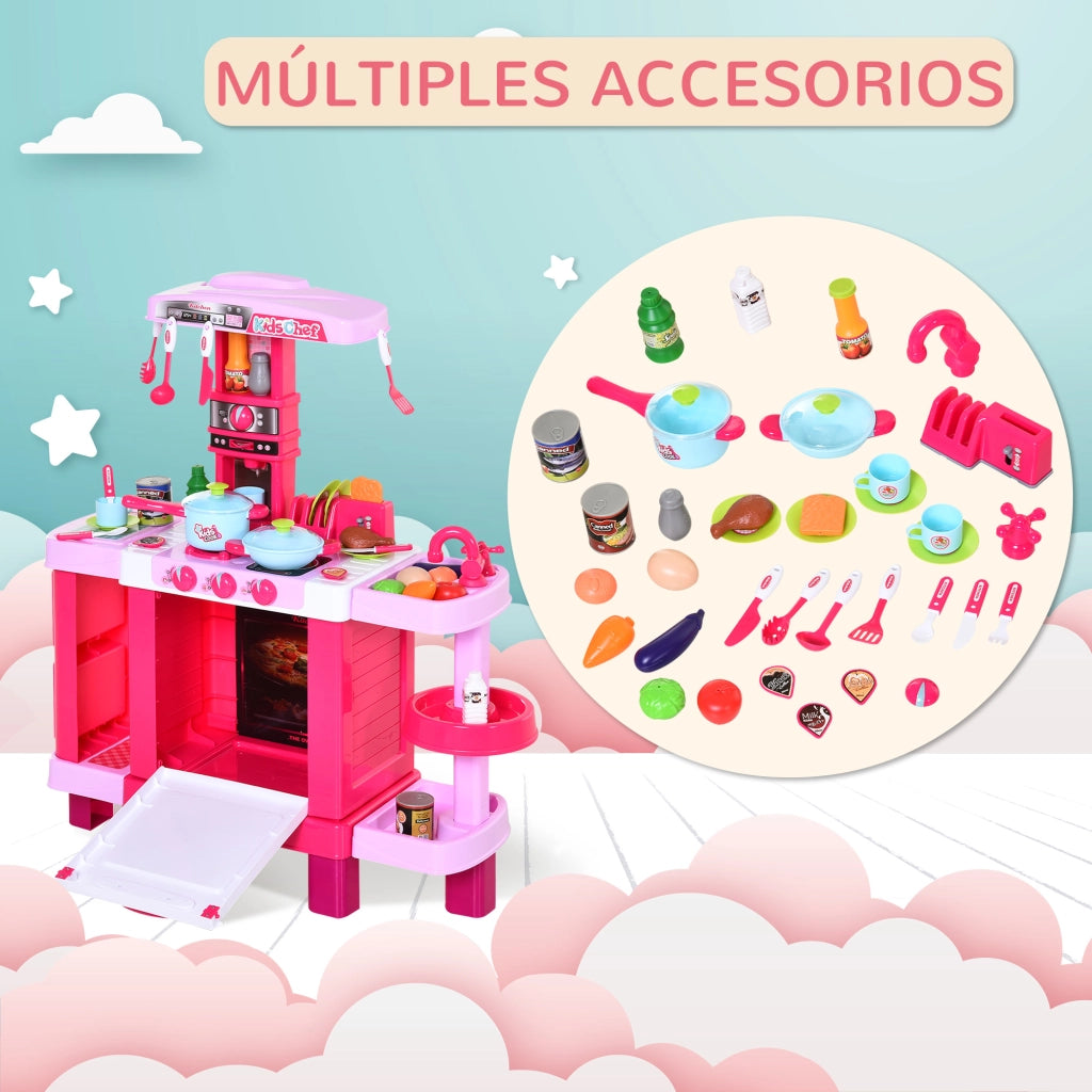 Cucina Giocattolo per Bambini ¨C zephmum ¨C 78x29x87 cm Rosa