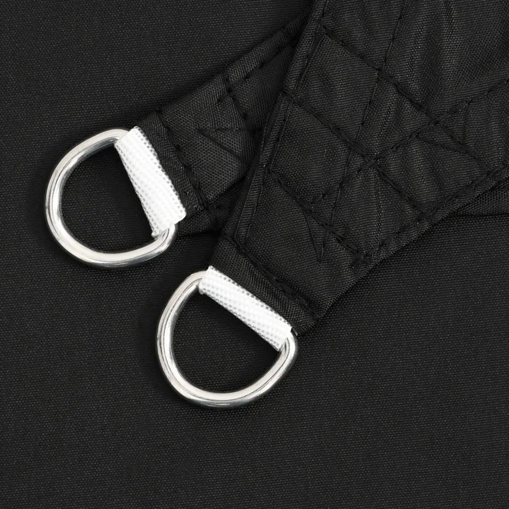 Parasole a Vela Oxford Triangolare 5x5x5 m Nero 135785