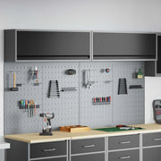 Set di armadi per attrezzi con lo scaffale 6 pcs Nero 3321414