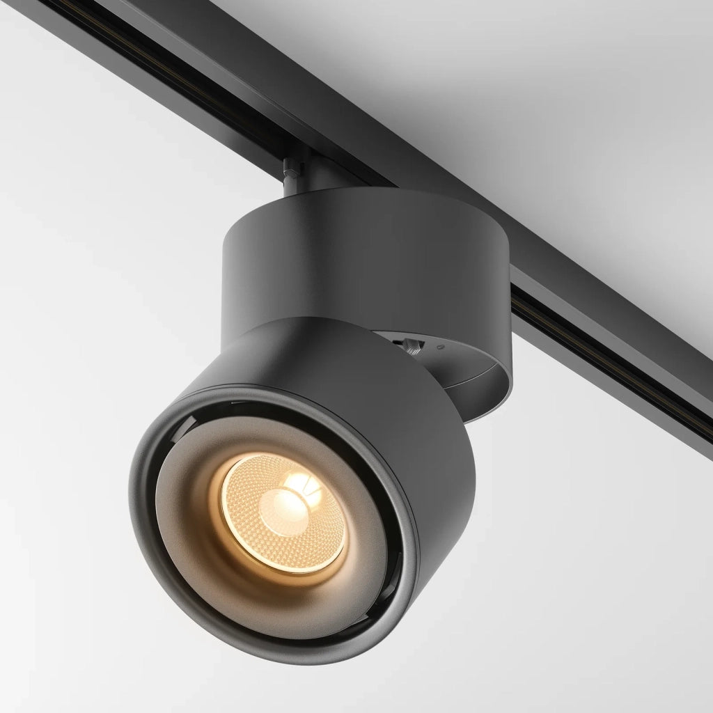 Maytoni Faretto da Binario Unity Yin 1 luce LED integrato nero alluminio