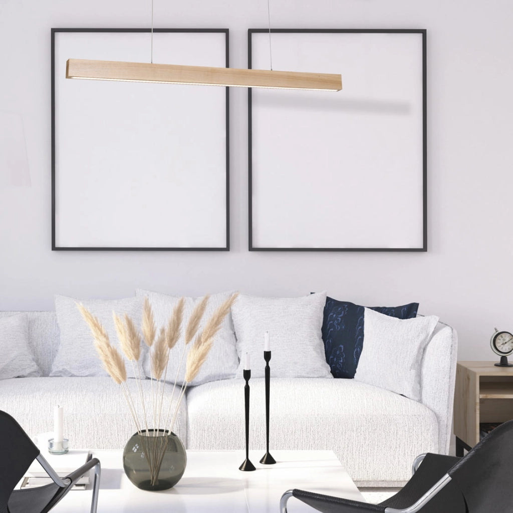 Lampada sospesa Milagro Timber 90cm LED 18W 3000K luce calda