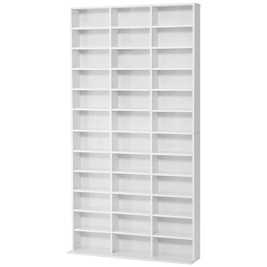 Libreria per CD/DVD ¨C Xylo ¨C 36 Scomparti Regolabili Bianco