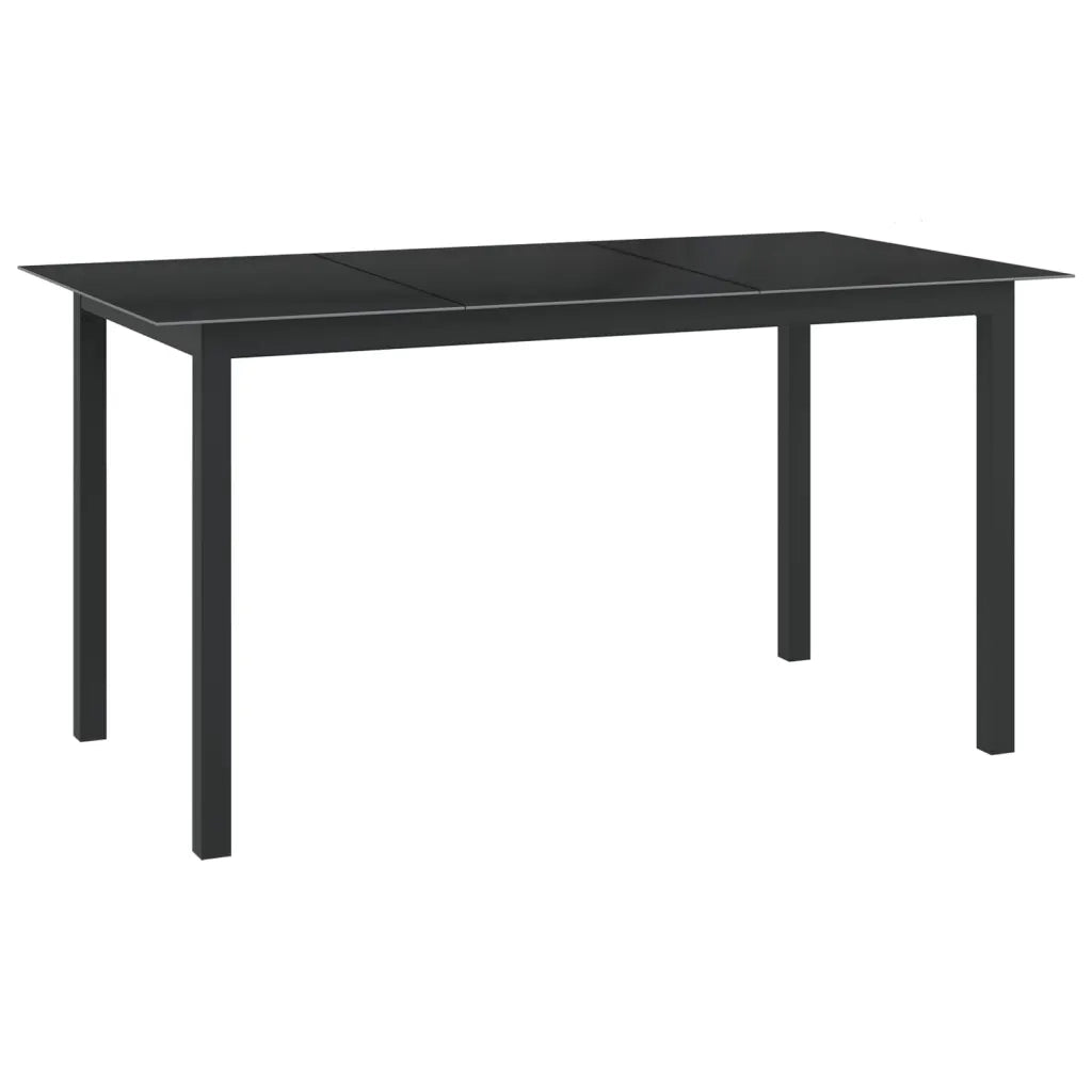 Set Mobili da Pranzo per Giardino 7 pz in Alluminio Antracite 3070638