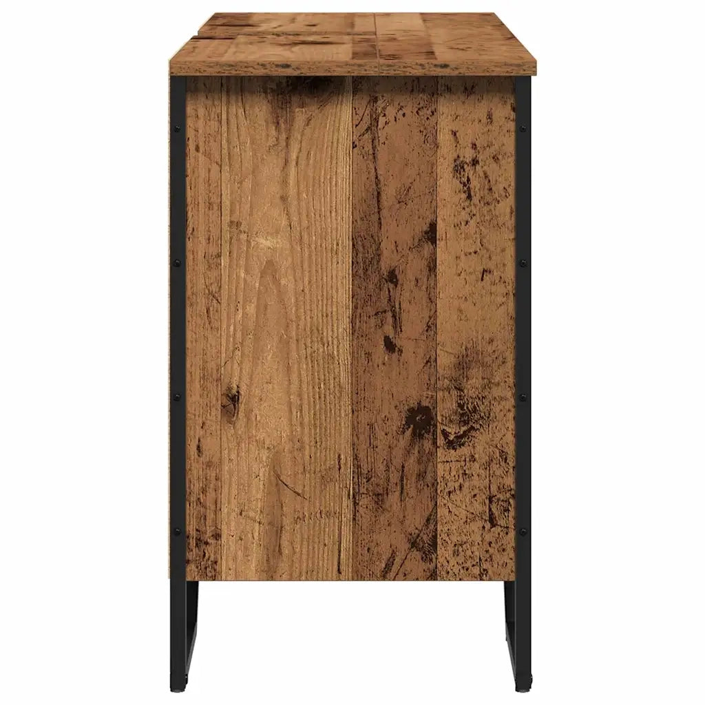 Mobile Lavabo | Armadio per Lavabo da Bagno Legno vecchio 91 x 35 x 60 cm