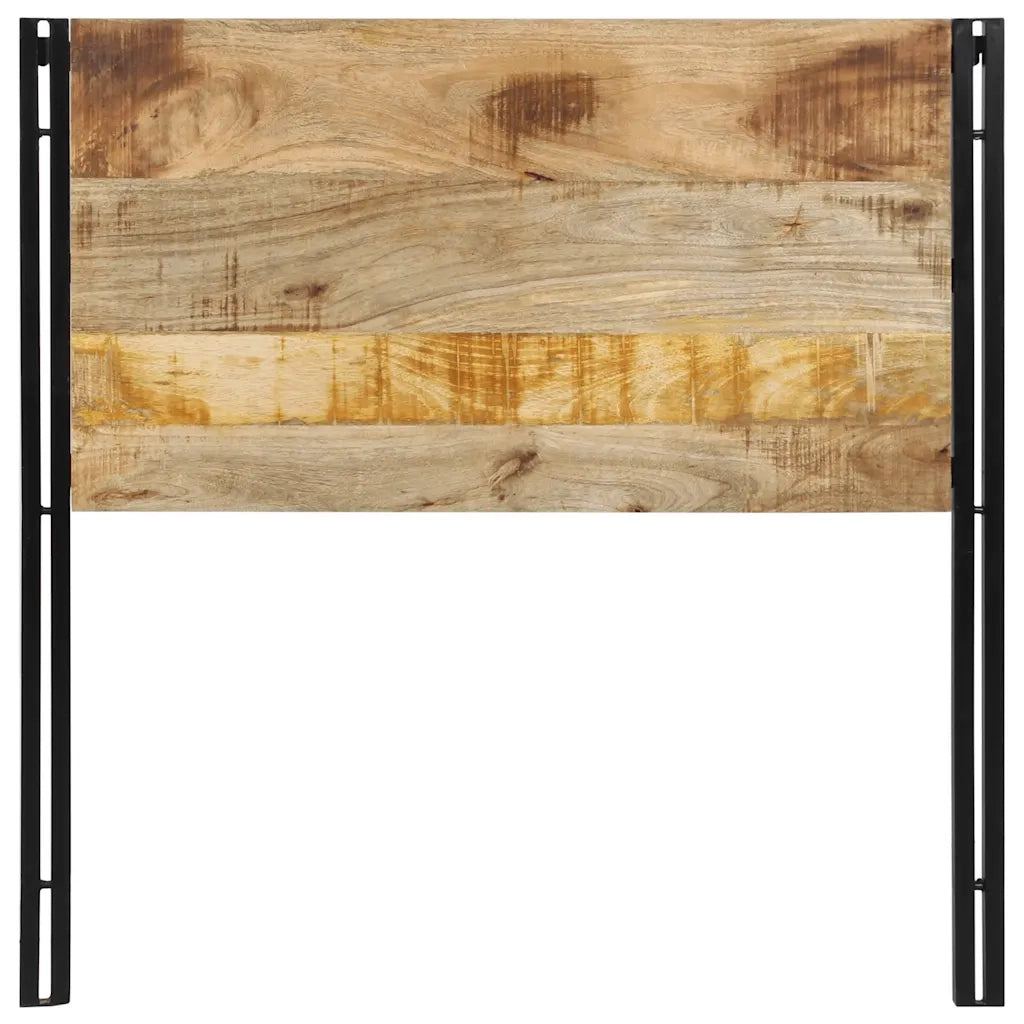 Testiera 100 cm in Legno Massello di Mango e Ferro 4017543