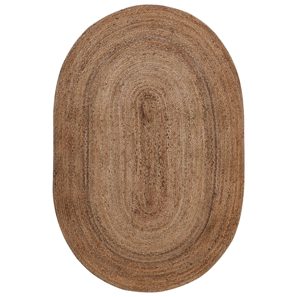Tappeto beige in iuta 120 x 180 cm tappeto intrecciato per riscaldamento a pavimento soggiorno camera da letto