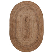 Tappeto beige in iuta 120 x 180 cm tappeto intrecciato per riscaldamento a pavimento soggiorno camera da letto