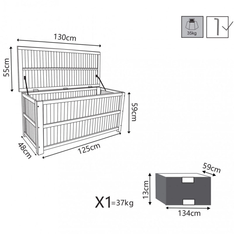 BAULE 130 X 55