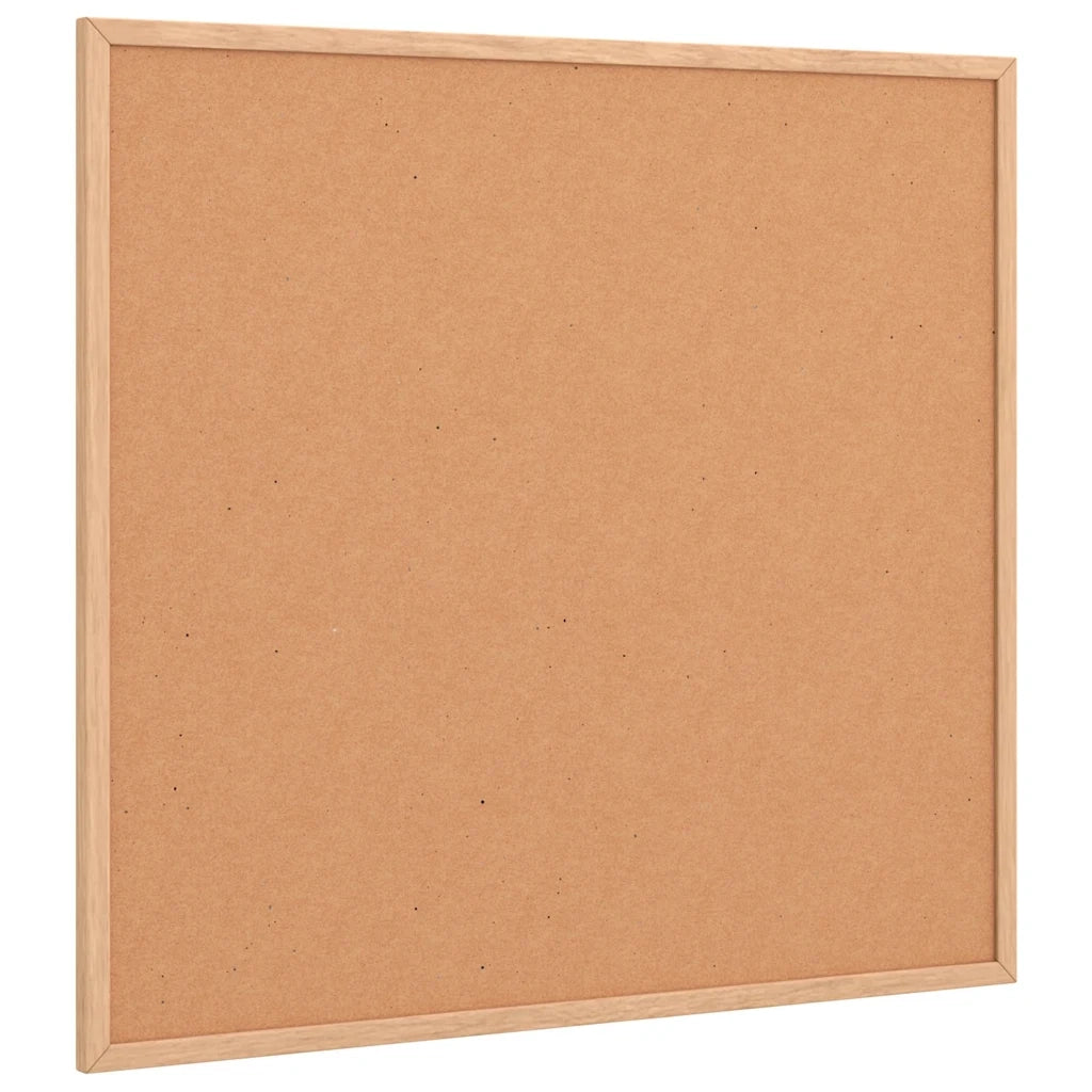Tavola in Sughero con Cornice Legno Massello di Pino 60x55 cm