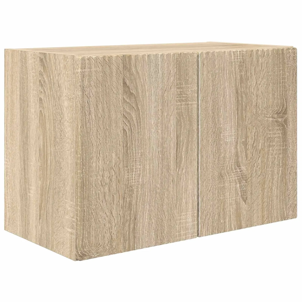Set di Mobiletto da TV a Parete 4 pz | Armadietto TV | Mobile Porta TV Rovere Sonoma