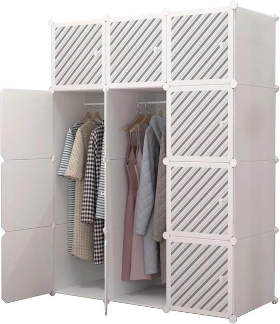 Armadio Modulare - Bianco - 12 Moduli - 140x105 cm