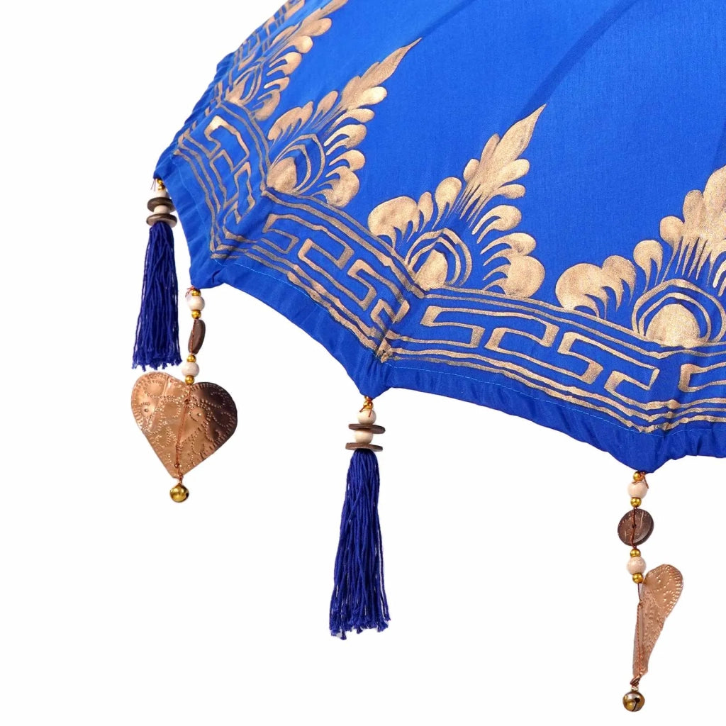 Ombrello balinese con base Blu 95 x 95 x 260 cm 3356911