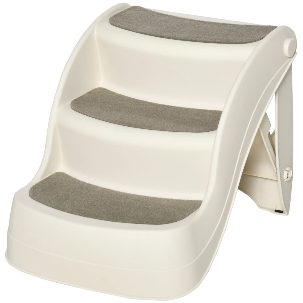 Scaletta per cani e gatti pieghevole ¨C Minimal ¨C 49x38x38 cm, beige, antiscivolo
