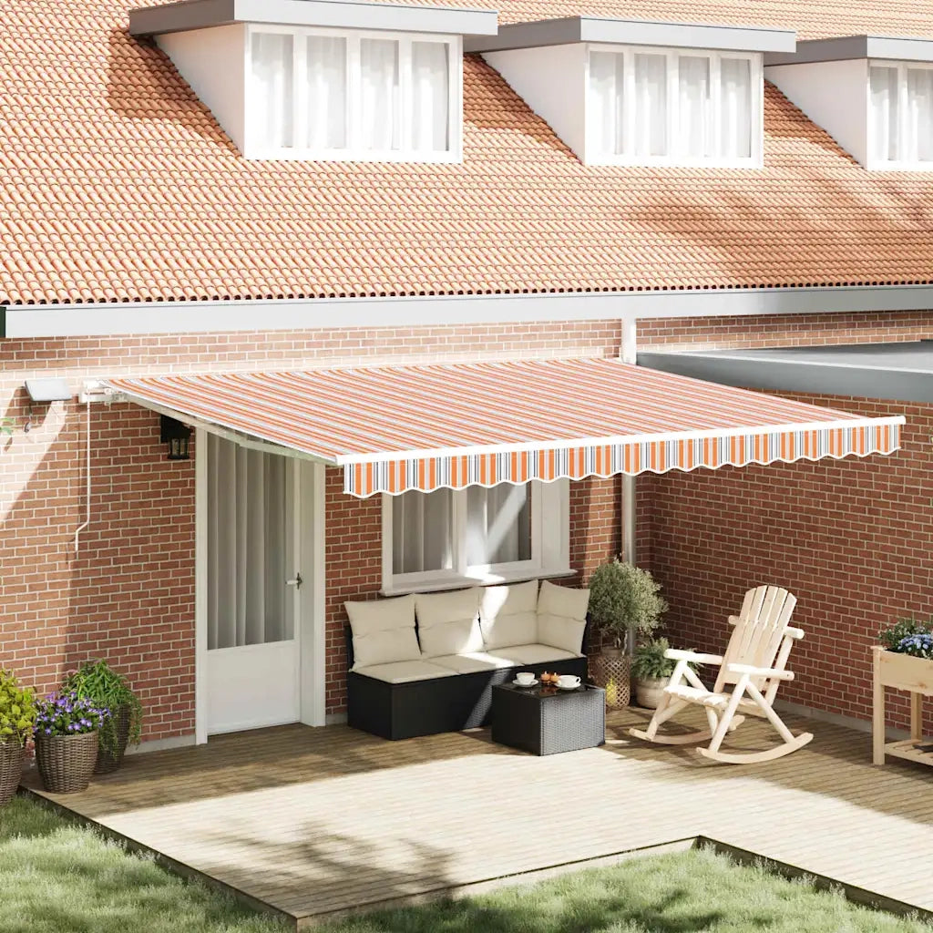 Tenda Retrattile Multicolore 450 × 300 cm Tessuto e acciaio 3330928