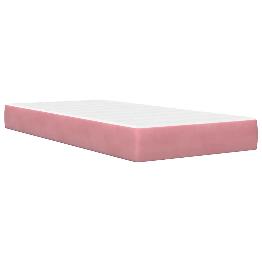 Struttura letto con materasso-Giroletto Rosa 80 x 200 cm Velluto 967387
